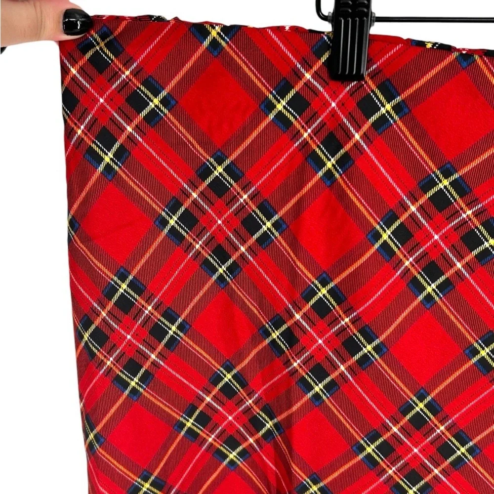 NWT J. Crew Factory Mini Bias Slip Skirt Red Plaid Size 3X NEW